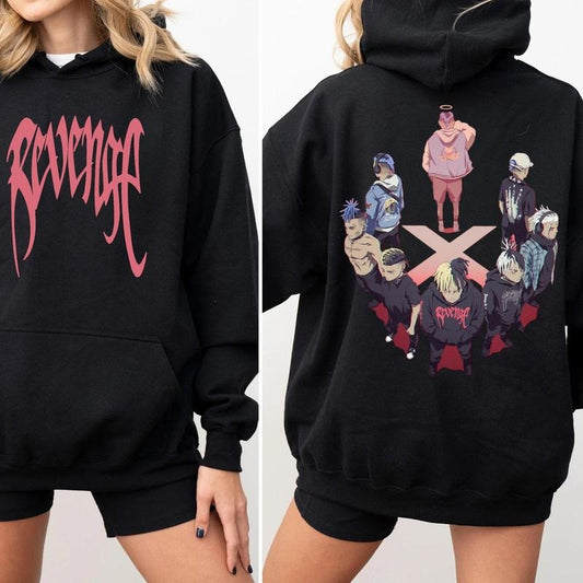 Xxxtentacioon Hoodie 2 Sided, Rap Hip Hop Clothing, Rapper Merch, Unisex Long Sleeve Crewneck