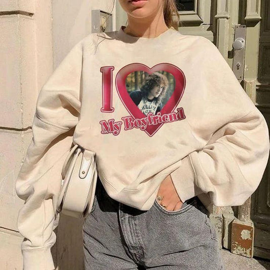 Y2K Inspired "I Love My Boyfriend Eddie" Sweatshirt, Eddie Fan Merch