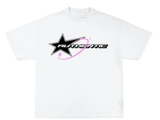 Y2K Shooting Star Tee (White), Unisex Shirt, S to 3XL Menswear Top