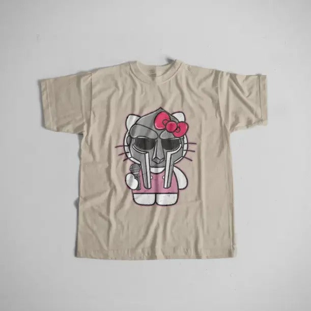 Y2k Cat Doom T-Shirt, Vintage Graphic Tees Gothic Grunge Y2k Emo Scene Amity Affliction Style Clothes Men Women Streetwear