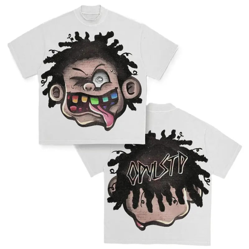 Y2k Graphic Rainbow Smile Printed Tshirt, Black Tee, Gifts For Him, Collaborative Shirt, Unisex Cotton Shirt, Streetwear For Men And Women Sweatshirt, Hoodie