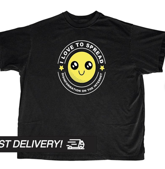 Y2k Shirt, I love to spread disinformation on the internet Shirt, Y2k Clothing, Goth Punk T-Shirt, Streetwear T-Shirt, Alternative Clothing Menswear Top