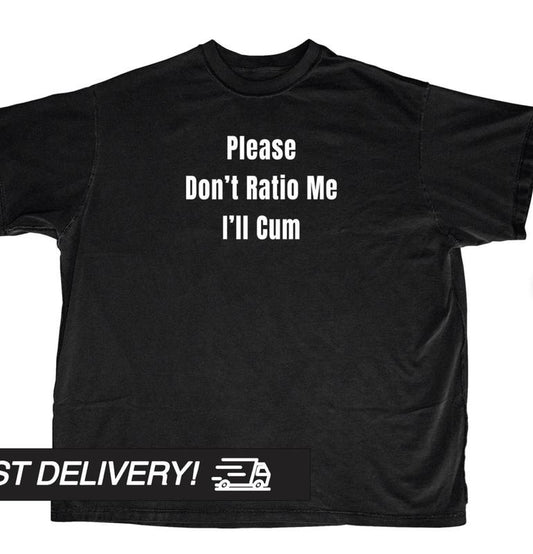 Y2k Shirt, Please Dont Ratio Me Shirt, y2k clothing, Goth Punk T-Shirt, Streetwear T-Shirt, Alternative Clothing Menswear Top