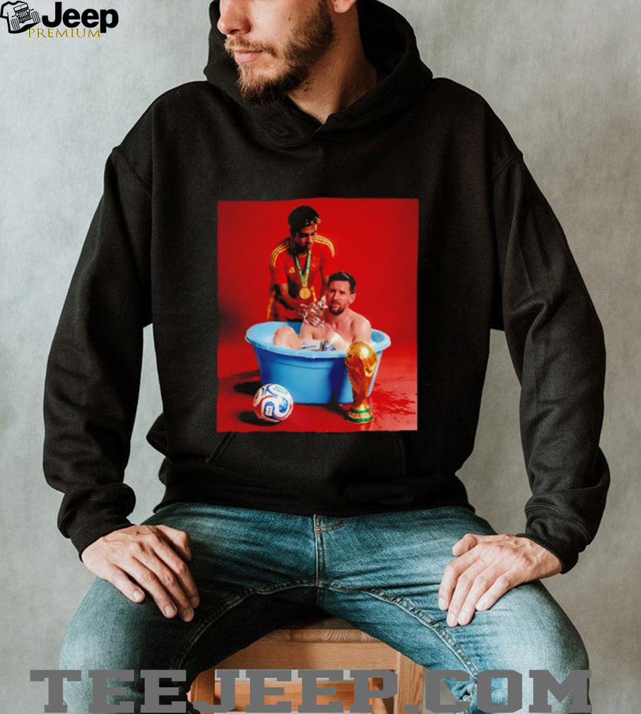 Yamal bathes Messi 2026 World Cup graphic shirt