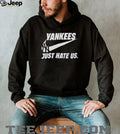 Yankees Just Hate Us Basketball Swoosh Parody T Shirt