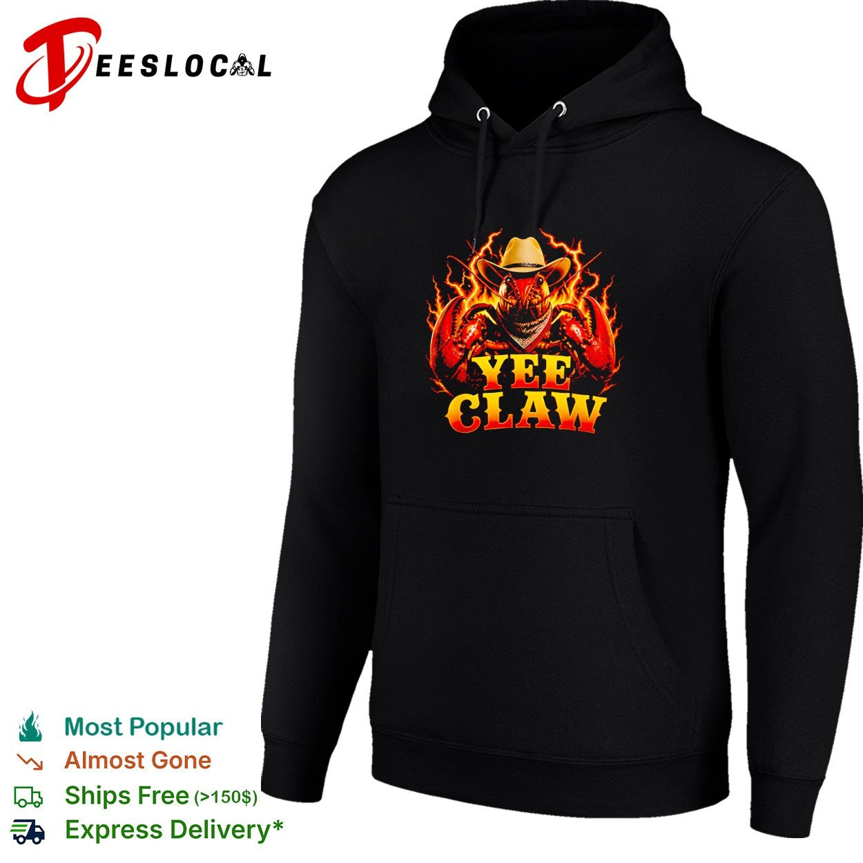 Yee claw crawfish cowboy shirt