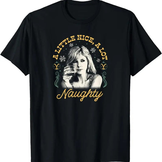Yellowstone Beth Dutton Holiday Little Nice A Lot Naughty TShirt