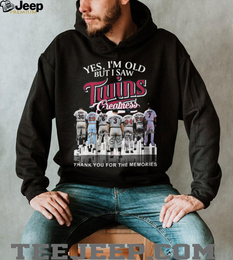 Yes I’m Old But I Saw Twins Greatness Legends Signatures T Shirt