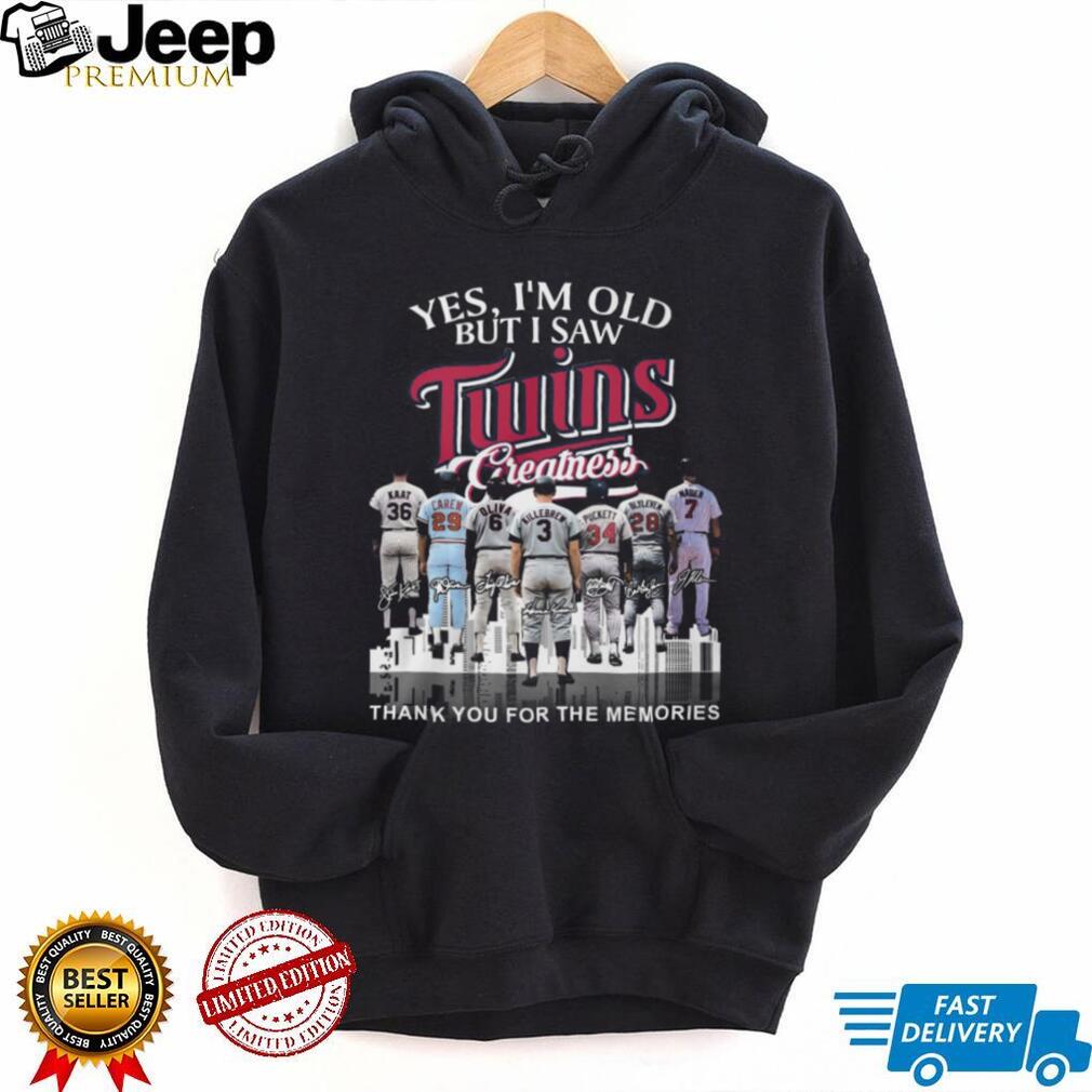 Yes I’m Old But I Saw Twins Greatness Legends Signatures T Shirt