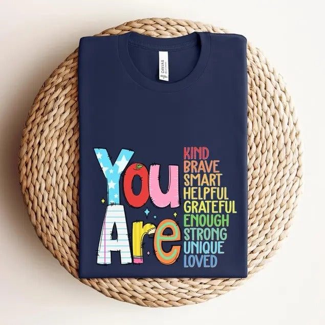 You Are Kind Shirt, Back To School Shirt, Kindergarten Teacher Shirt, First Day Of School Shirt, Teacher Appreciation Gift For Teacher