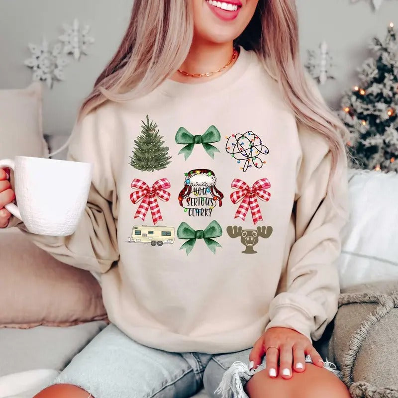 You Serious Clark Sweatshirt, Funny Holiday Pullover, Christmas Vacation Shirt, Griswold Christmas Sweatshirt, Christmas Shirt, Holiday Gift