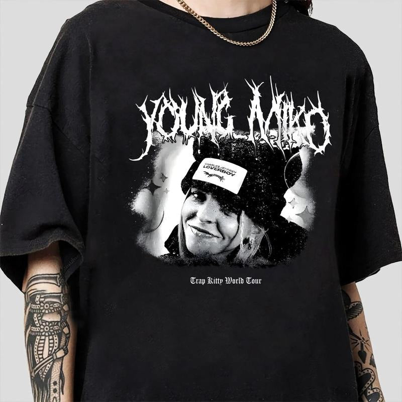 Young Miko Rap Vintage Graphic T-Shirt, Young Miko Graphic Tee Hoodie, Sweatshirt | WearSparks.com