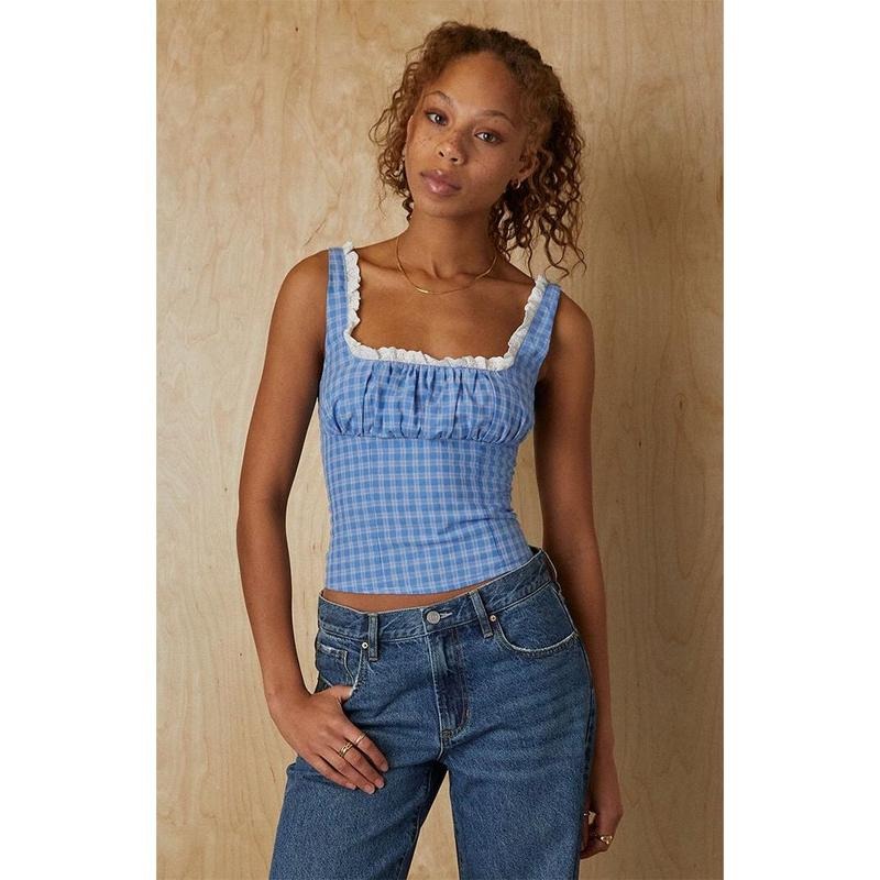 Your Favorite Women's Plaid Corset Tank Top T-Shirts, Hoodie, Sweatshirt | WearSparks.com