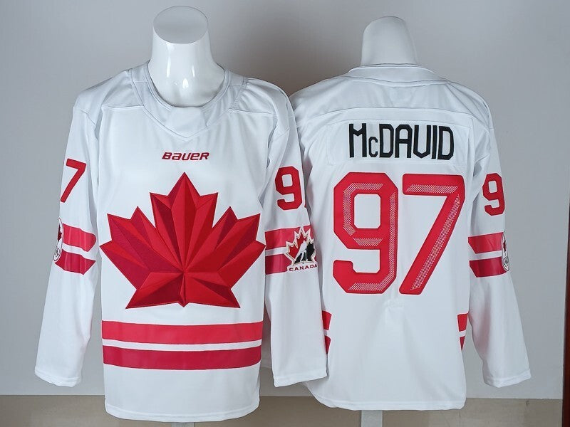 Youth Canada Hockey #97 Connor McDavid Canada 2026 Winter Olympics Youth Style 1