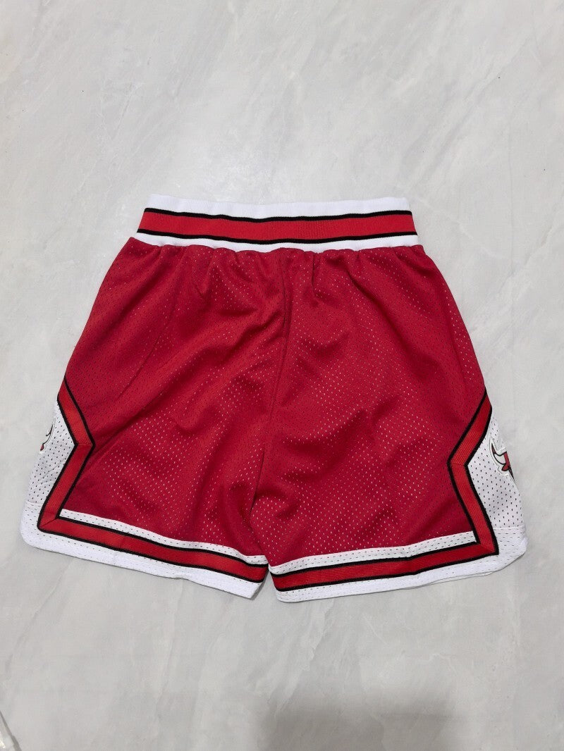 Youth Chicago Bulls Youth Bulls Red Shorts Style 1