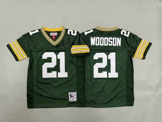 Youth Green Bay Packers #21 Charles Woodson Packers Team Youth