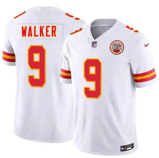 Youth Kansas City Chiefs #9 Kenneth Walker III White 2026 F.U.S.E. Vapor Untouchable
