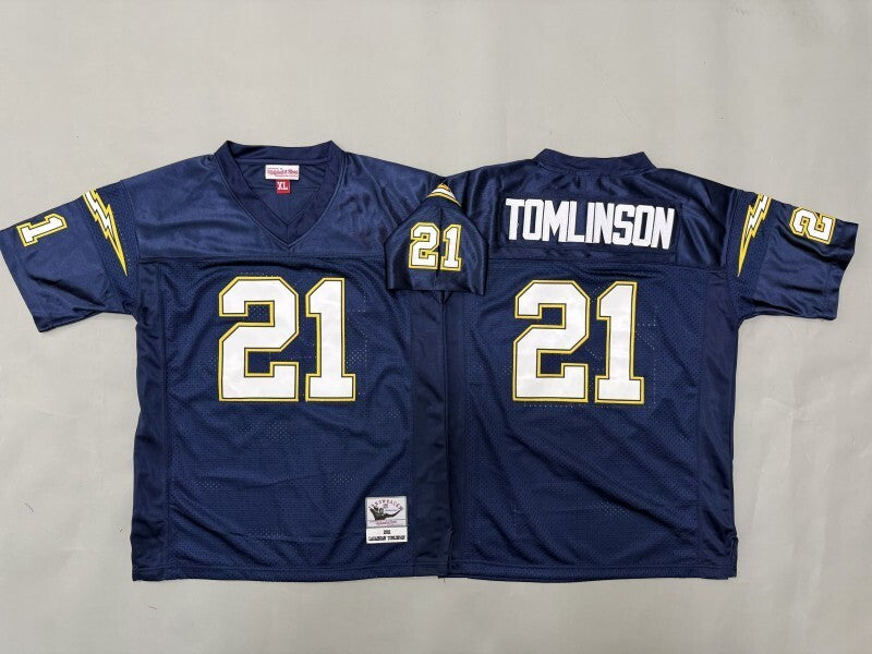 Youth Los Angeles Chargers #21 Tomlinson Lightning Youth Style 2