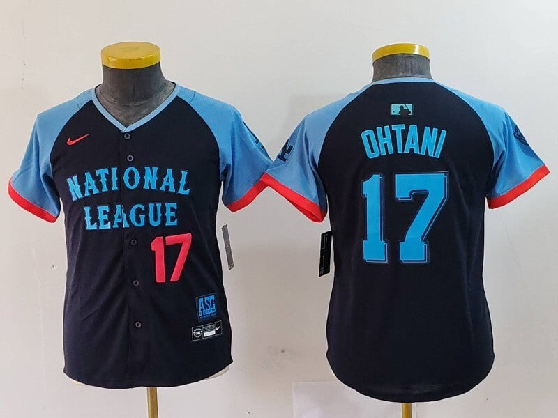 Youth Los Angeles Dodgers #17 Shohei Ohtani Style 4