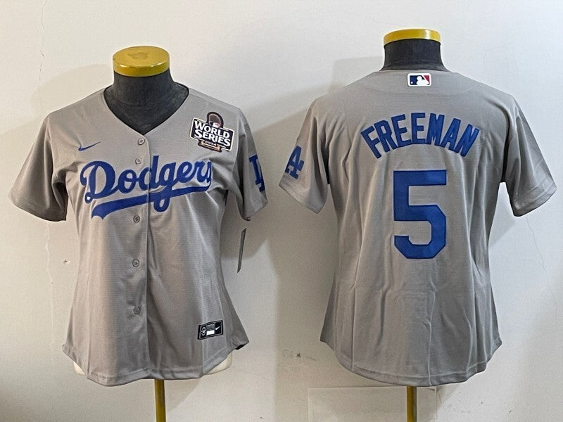 Youth Los Angeles Dodgers #5 Freddie Freeman Dodgers Fan Women Youth