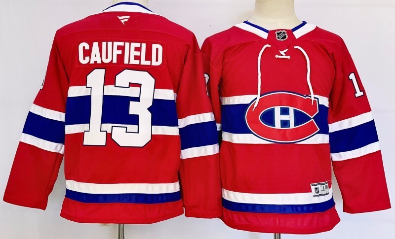 Youth Montreal Canadiens #13 Cole Caufield Youth
