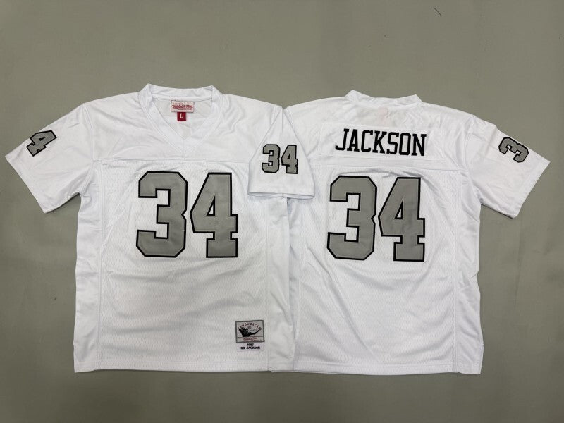Youth Oakland Raiders #34 Bo Jackson Raiders Youth Style 2