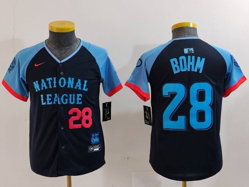 Youth Philadelphia Phillies #28 Alec Bohm Phillies 2024 All-Star Youth Style 3