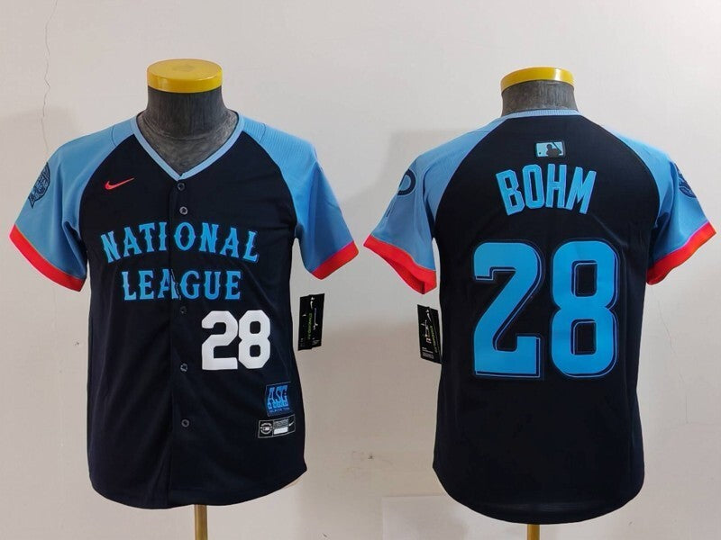 Youth Philadelphia Phillies #28 Alec Bohm Phillies 2024 All-Star Youth Style 4