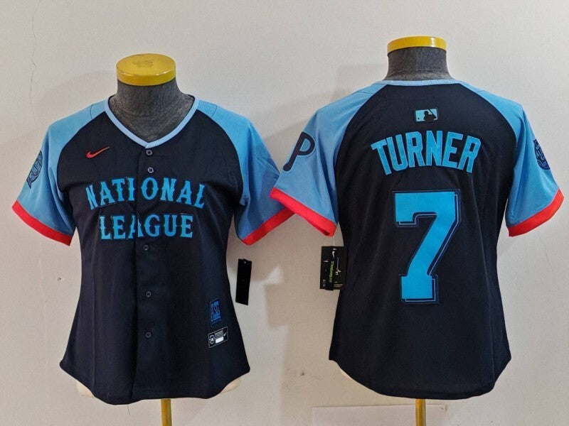 Youth Philadelphia Phillies #7 Trea Turner Phillies 2024 All-Star Women Style 5