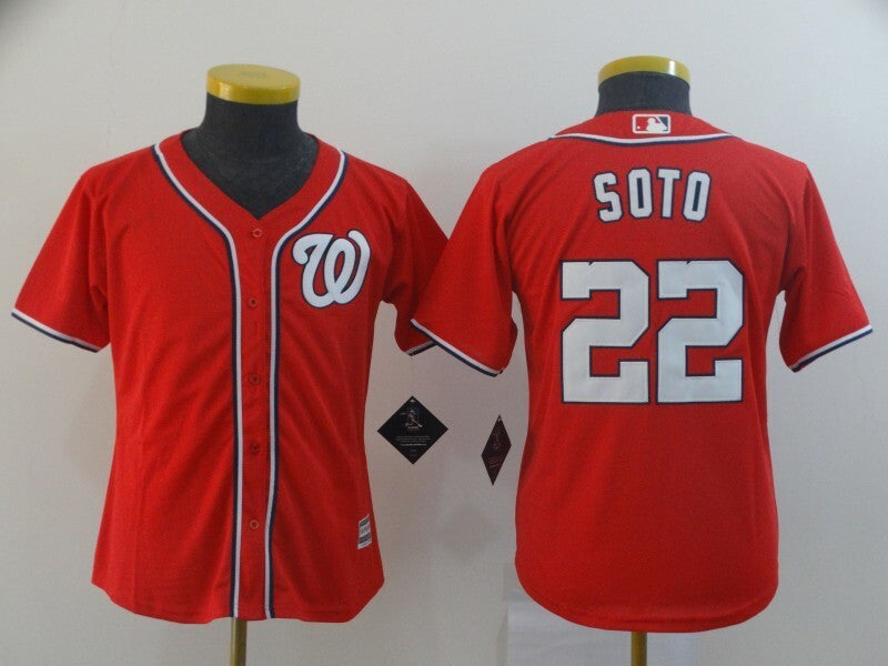 Youth Washington Nationals #22 Juan Soto Style 2