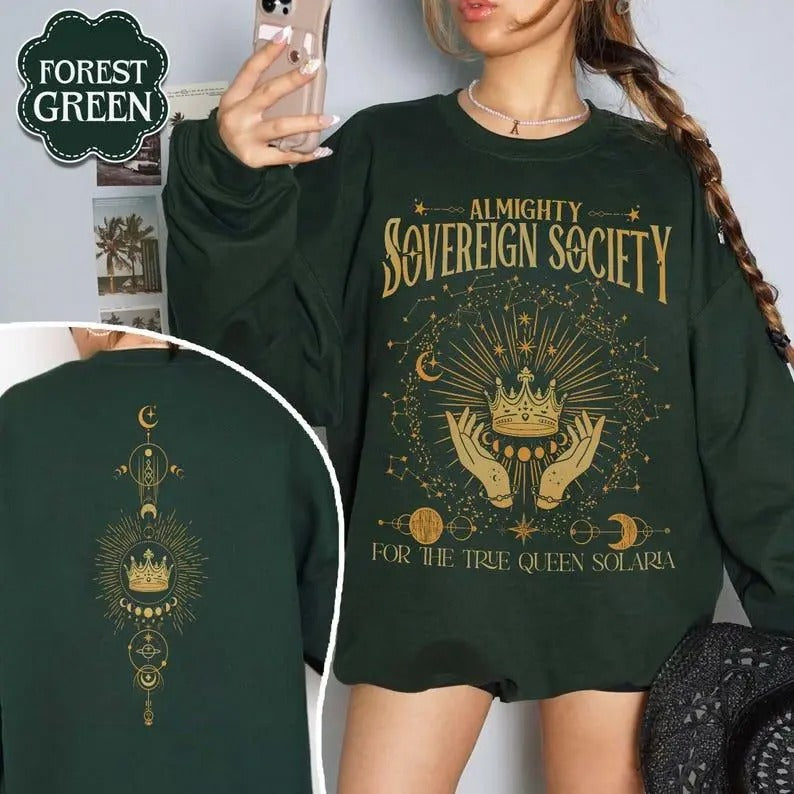 ZA Almighty Sovereign Society Sweatshirt, Celestial Heirs Band Hoodie, Darius Acrux, Vega Twins, Professor Lance Orion Unisex Soft Comfort Crewneck Pullover Long Sleeves Graphic Fabric Sweater