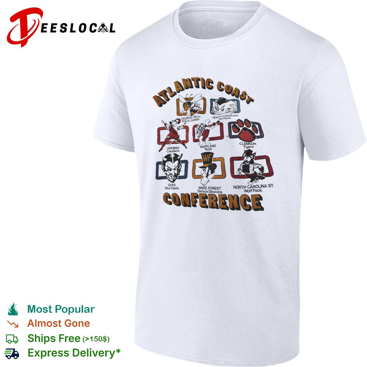 Vintage Atlantic Coast Conference Teams shirt