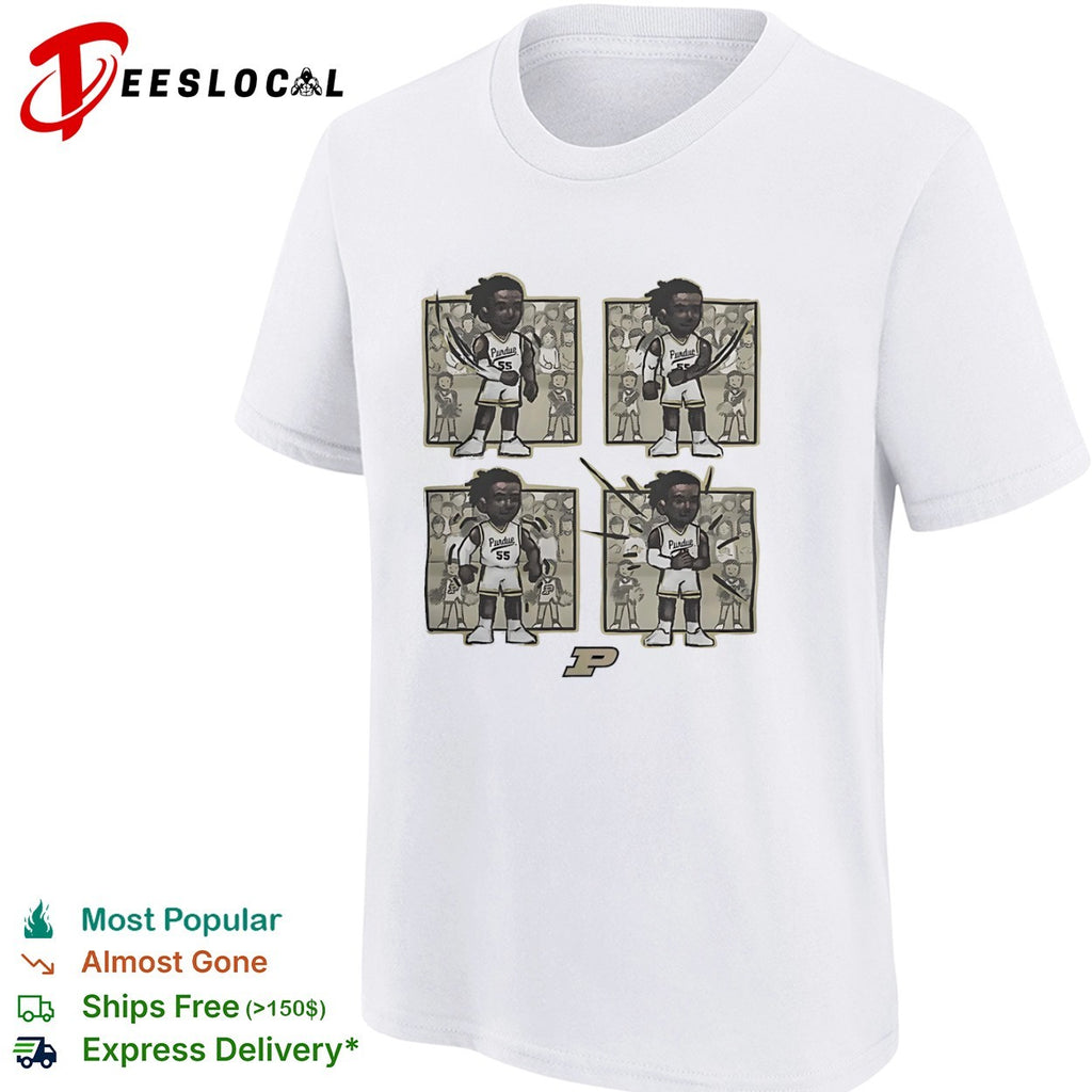 Zach Edey Purdue Boilermakers NCAA Purdue 55 Comic Strip Parody Performance shirt