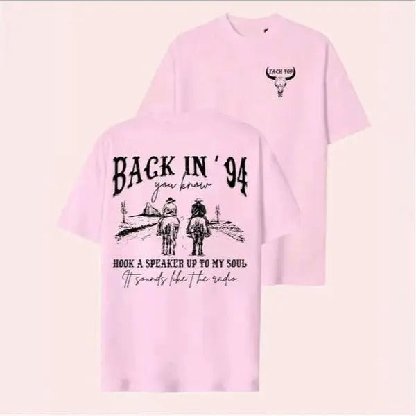 Zachh Top Back In 94 Shirt, Country Music Sweater, Tour Merch, Concert Clothing, Unisex Tshirt Sweatshirt, Hoodie, Full Sizes