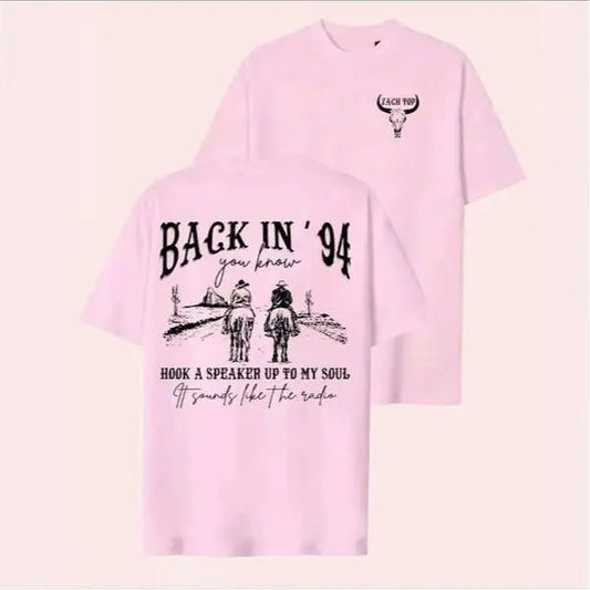 Zachh Top Back In 94 Shirt, Country Music Sweater, Tour Merch, Concert Clothing, Unisex Tshirt Sweatshirt, Hoodie, Full Sizes