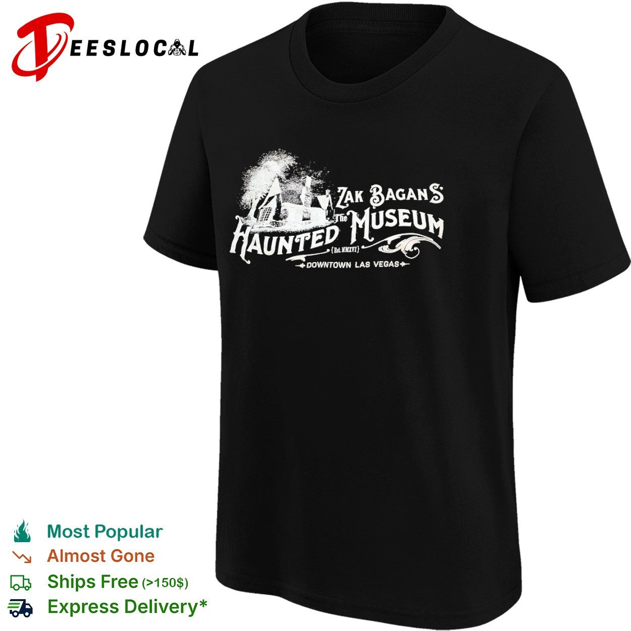 Zak Bagans haunted house the Haunted Museum est mmxvi downtown Las Vegas shirt