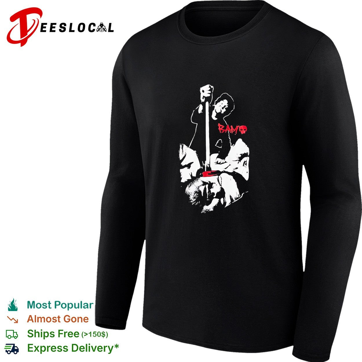 Zero Skateboards Viva La Bam chalk outline shirt