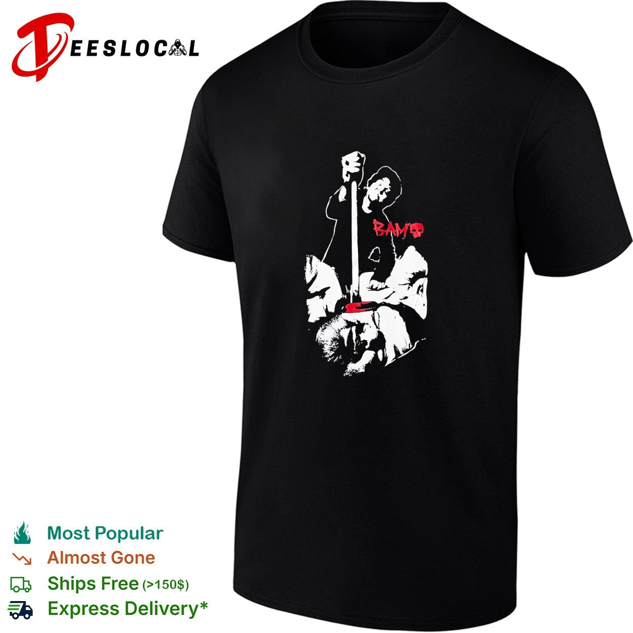 Zero Skateboards Viva La Bam chalk outline shirt