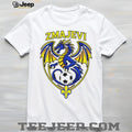Zmajevi Bosnia and Herzegovina Soccer Dragon Crest Fleur de lis T Shirt