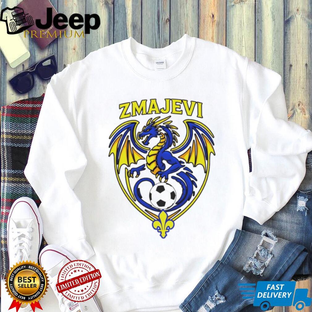 Zmajevi Bosnia and Herzegovina Soccer Dragon Crest Fleur de lis T Shirt