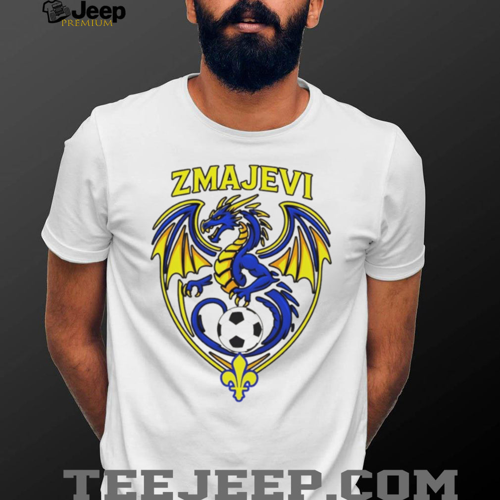 Zmajevi Bosnia and Herzegovina Soccer Dragon Crest Fleur de lis T Shirt