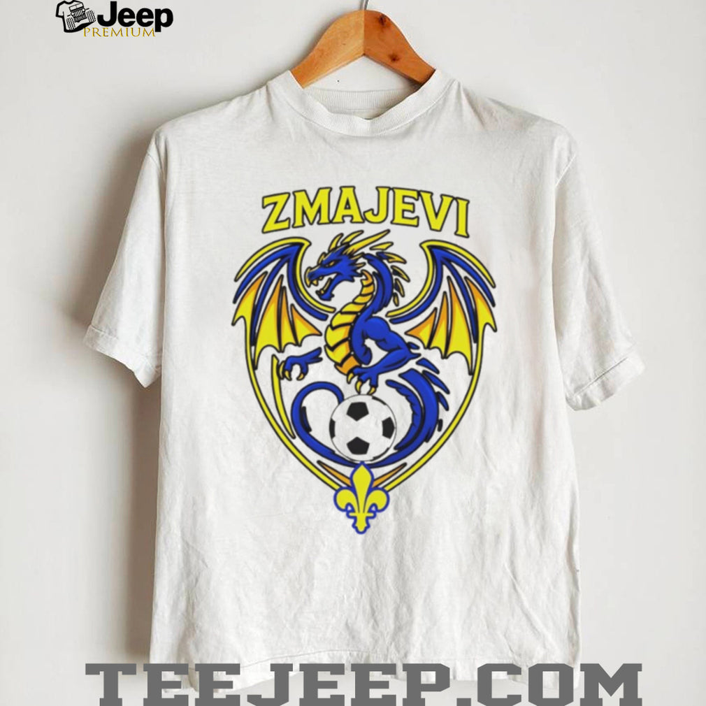 Zmajevi Bosnia and Herzegovina Soccer Dragon Crest Fleur de lis T Shirt