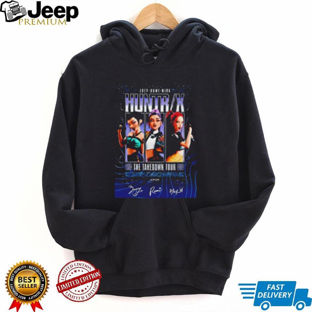 Zoey Rumi Mira KPop Demon Hunters The Takedown Tour signatures shirt