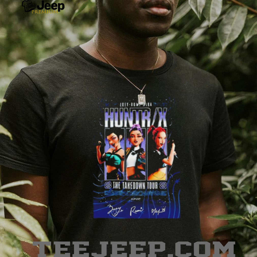 Zoey Rumi Mira KPop Demon Hunters The Takedown Tour signatures shirt