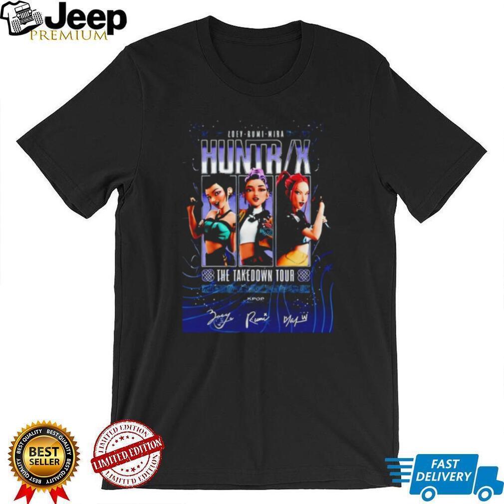 Zoey Rumi Mira KPop Demon Hunters The Takedown Tour signatures shirt