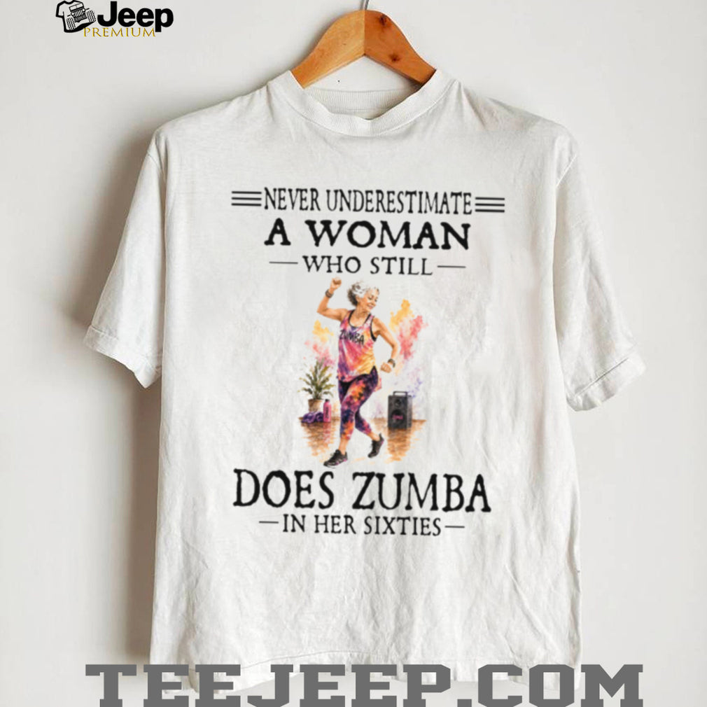 Zumba Woman Sixties Workout Dancer Retro Fitness Shirt