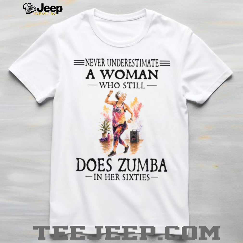 Zumba Woman Sixties Workout Dancer Retro Fitness Shirt