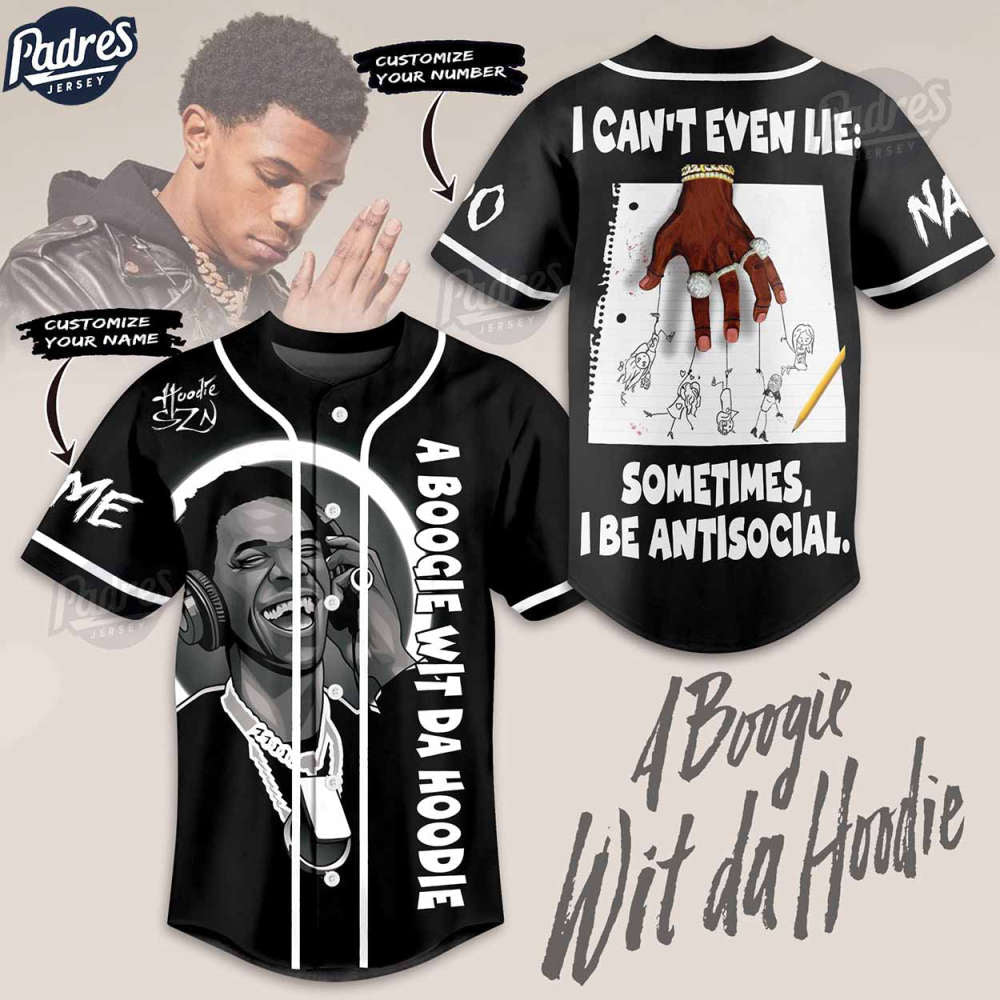 Stand out in style with a custom A Boogie Wit Da Hoodie baseball jersey - Bafud T-Shirts, Sweatshirt (Image 2)