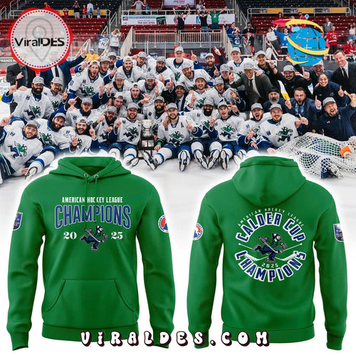Abbotsford Canucks Calder Cup Champions Green Hoodie