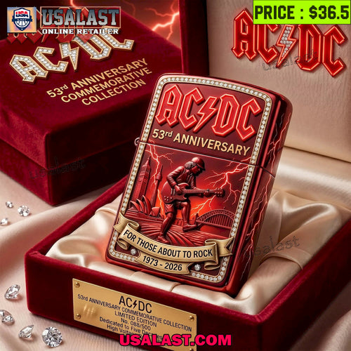 AC/DC Rock Legend Premium Lighter Case